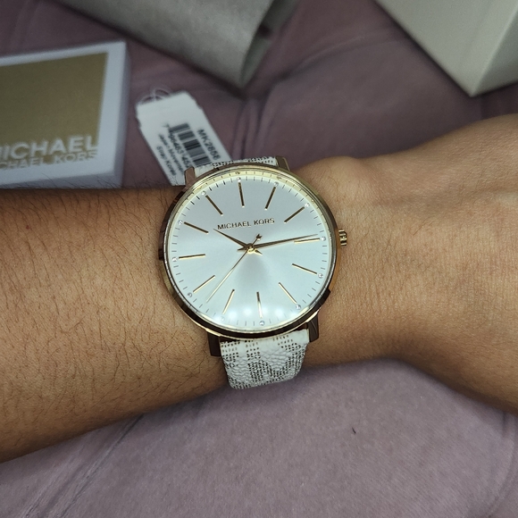 Michael Kors Monogram Strap Watch - Picture 6 of 9